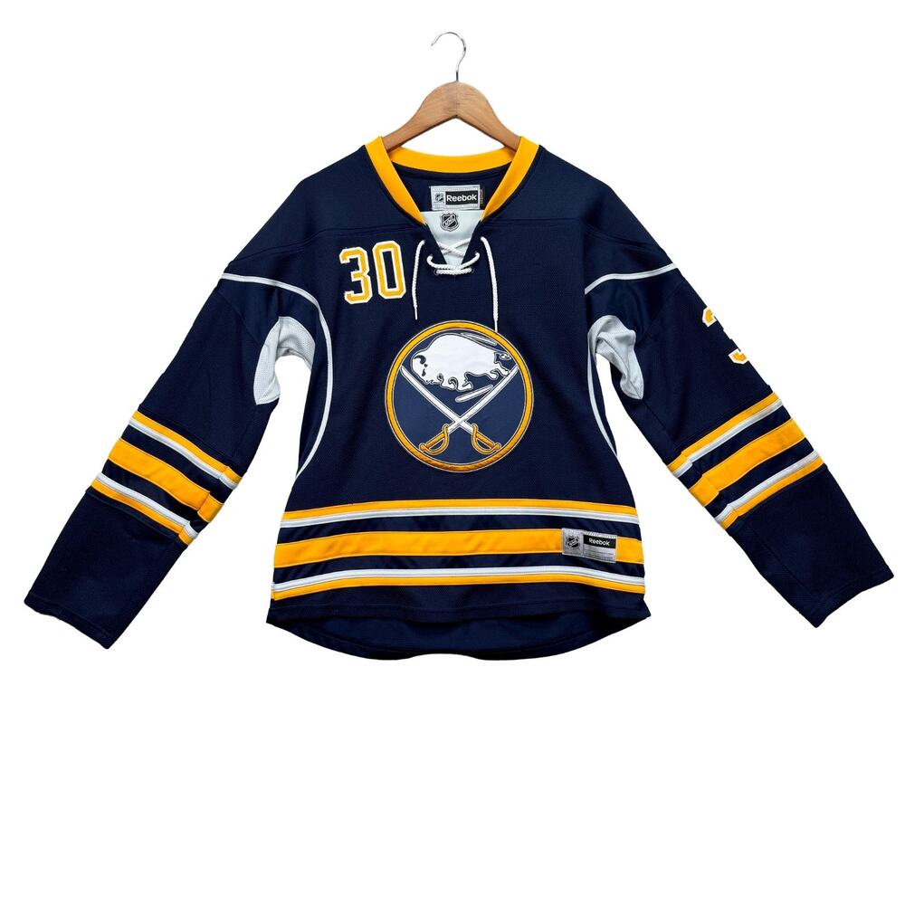 Reebok NHL Buffalo Sabres Authentic #30 Miller Home Hockey Jersey Women's L